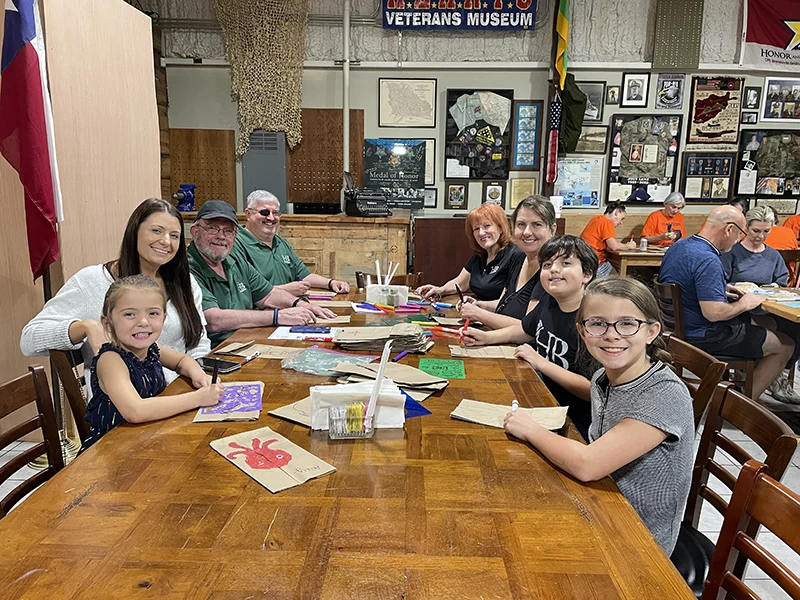 Hero Barracks coloring bags for kids lunches at Honor Cafe